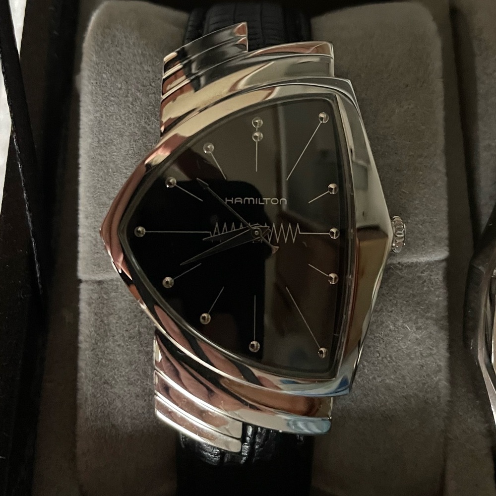 Hamilton Ventura men in black watch- unisex